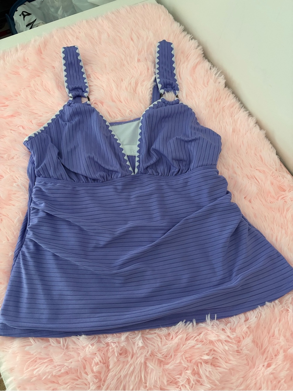 Women’s Purple Swim Tank with Trim